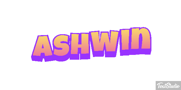 Ashwin Text effect