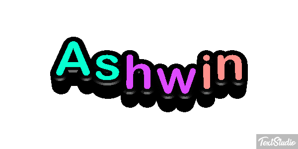 Ashwin Text effect