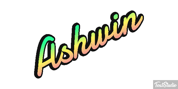 Ashwin Text effect