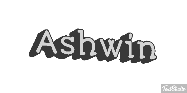 Ashwin Text effect