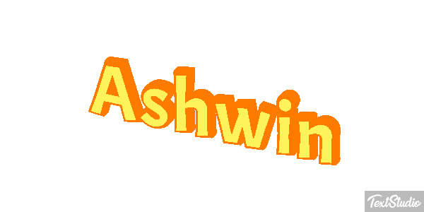 Ashwin Text effect