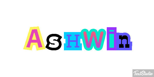Ashwin Text effect