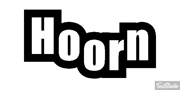 Hoorn Tekst effect