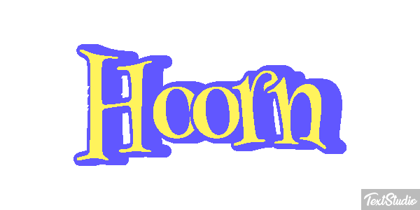 Hoorn Tekst effect