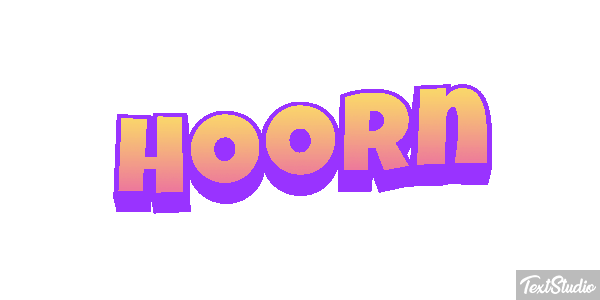 Hoorn Tekst effect