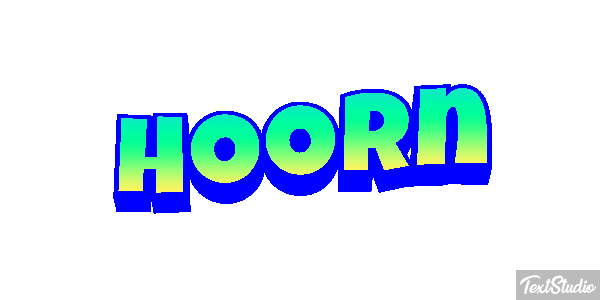 Hoorn Tekst effect