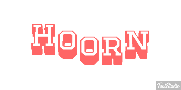 Hoorn Tekst effect