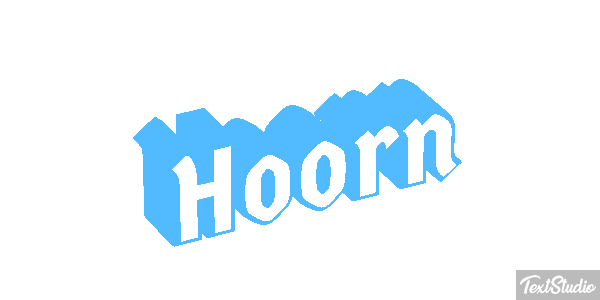 Hoorn Tekst effect