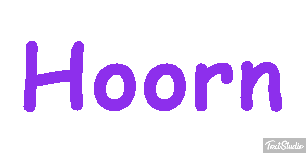 Hoorn Tekst effect