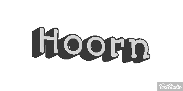 Hoorn Tekst effect
