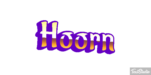 Hoorn Tekst effect