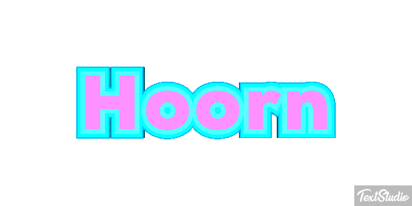 Hoorn Tekst effect