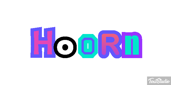 Hoorn Tekst effect