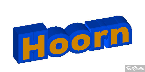 Hoorn Tekst effect