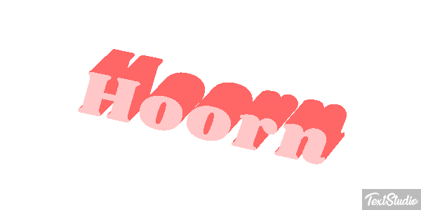 Hoorn Tekst effect
