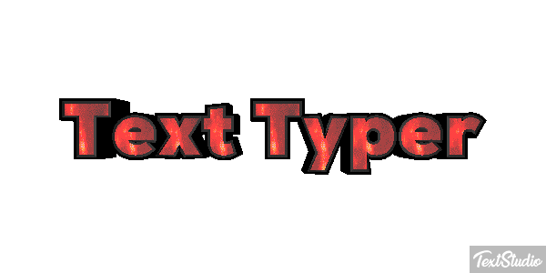 Text Typer Text effect