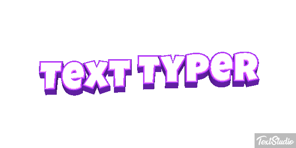 Text Typer Text effect