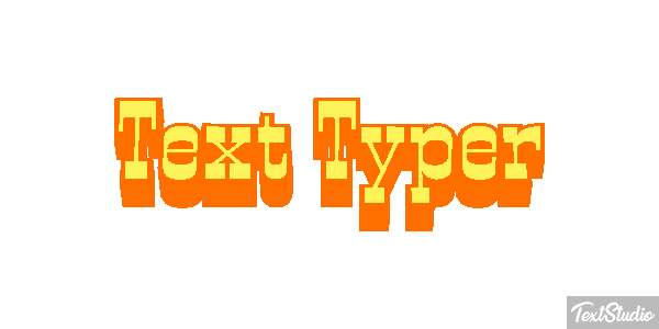Text Typer Text effect