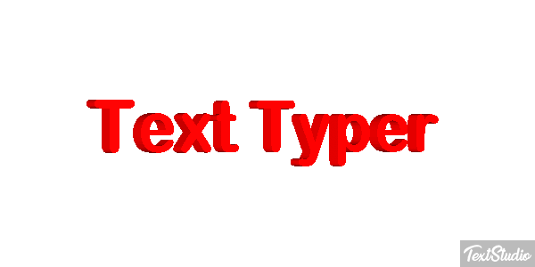 Text Typer Text effect