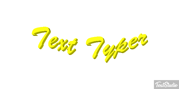 Text Typer Text effect