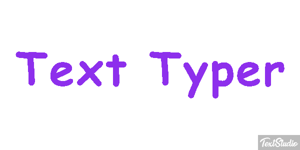 Text Typer Text effect