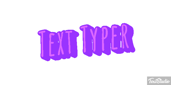 Text Typer Text effect