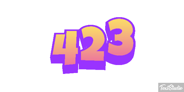 423 Текстовый эффект