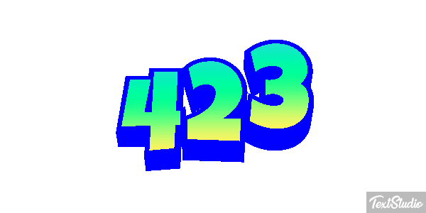 423 Текстовый эффект
