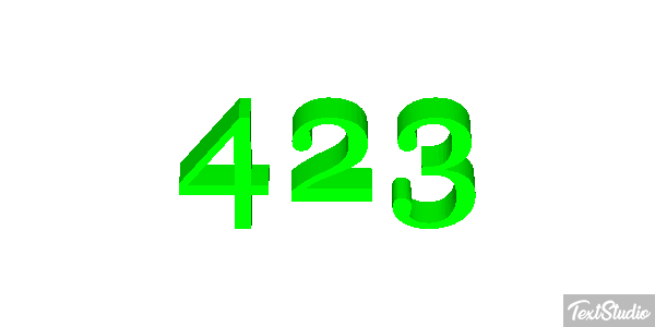 423 Текстовый эффект