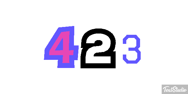 423 Текстовый эффект