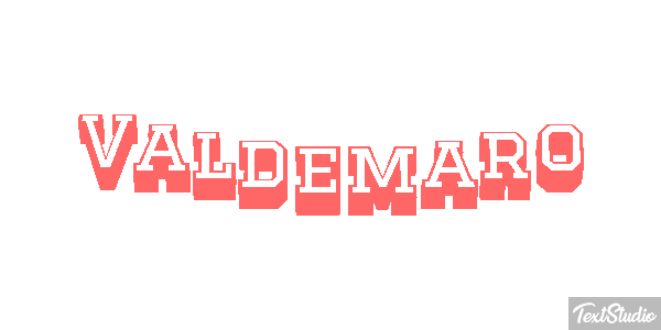 Valdemaro Text effect