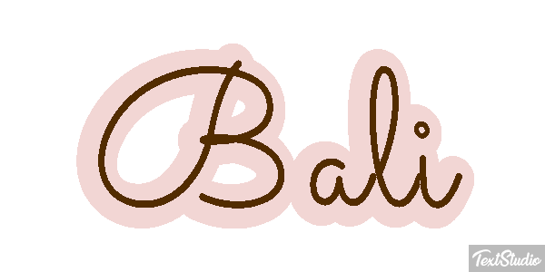 Bali Text effect