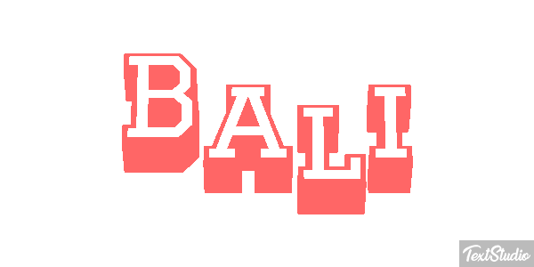 Bali Text effect