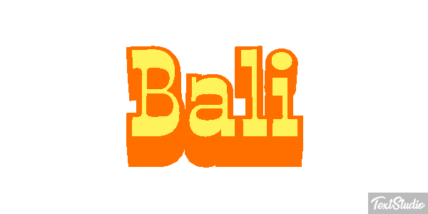 Bali Text effect