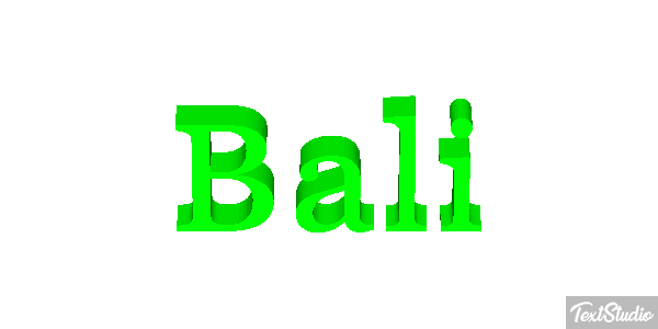 Bali Text effect