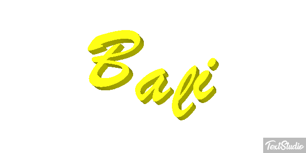 Bali Text effect