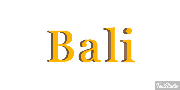 Bali Text effect