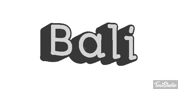 Bali Text effect