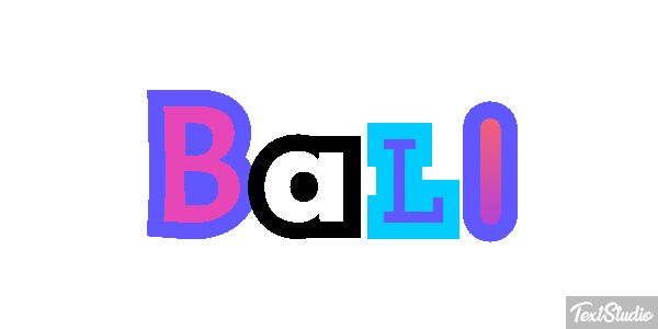 Bali Text effect