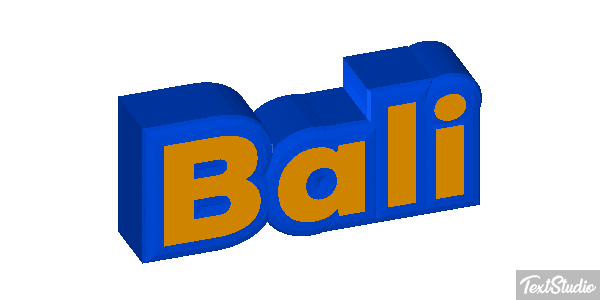 Bali Text effect