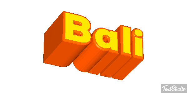 Bali Text effect