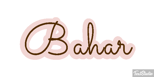Bahar Effetto testo