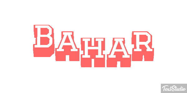 Bahar Effetto testo