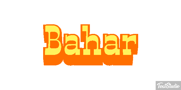 Bahar Effetto testo