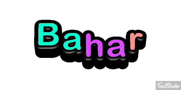 Bahar Effetto testo