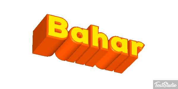 Bahar Effetto testo