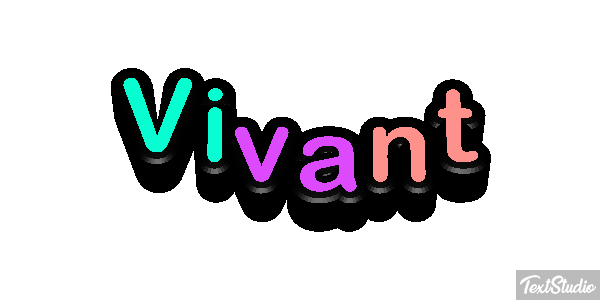 Vivant Effet de texte