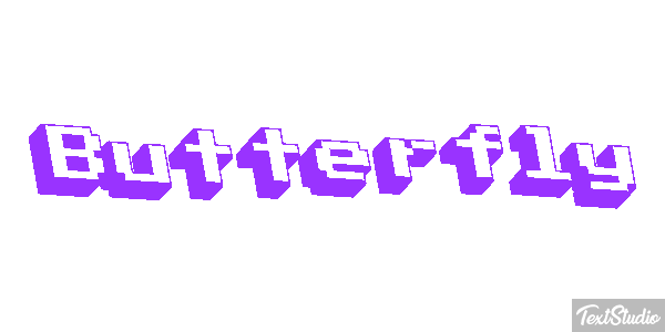 Butterfly Text effect