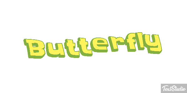 Butterfly Text effect