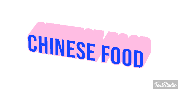 Chinese Food Effetto testo